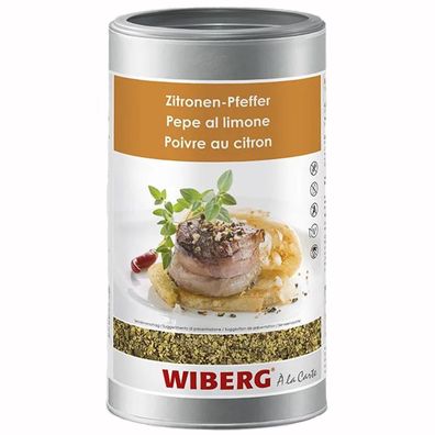 Wiberg Zitronenpfeffer Würzmischung Gewürz Mix in der Dose 750g