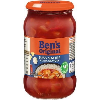 Bens Original Sauce Süß Sauer Geschmack mit extra Gemüse 400g