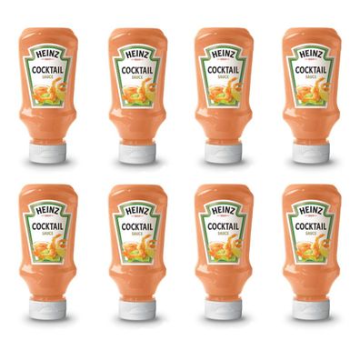 Heinz Cocktail Sauce Kopfsteher Squeeze Flasche 220 ml 8er Pack