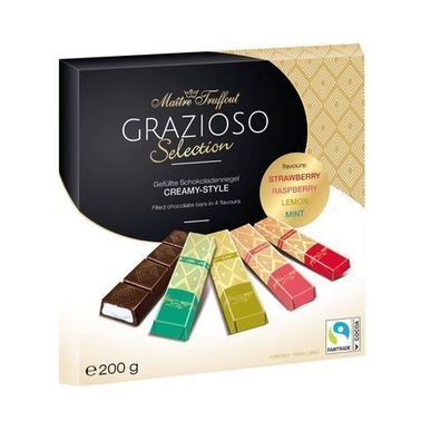 Maitre Truffout Grazioso Auswahl Cremige Pralinen 200 g