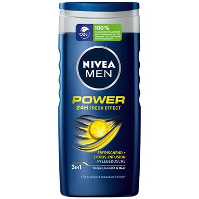 Nivea Men Duschgel Power 24H Fresh Effect Pflegedusche 250ml