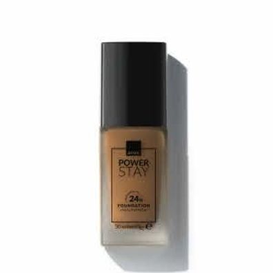 AVON Power Stay Langanhaltende flüssige Foundation Warm Deep Tan 435N