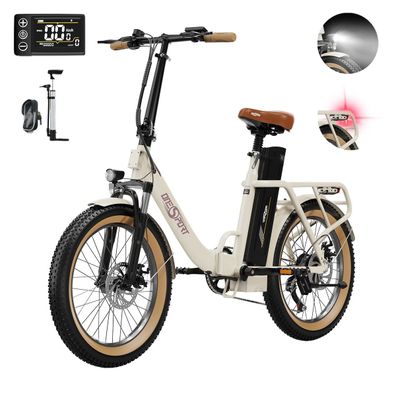 Elektrofahrrad onesport OT16-2 250W 48V/17Ah 25km/h 20X3.0" Damen/Herren 7-Gang ebike