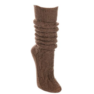 Trachtensocken lang braun