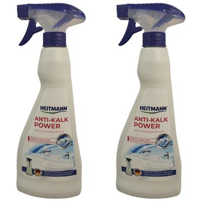 11,30EUR/1l 2 x Heitmann Anti-Kalk Power 500ml Flasche