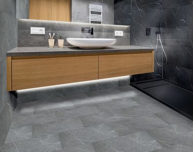 Aqua Click Tiles | Hawick - grau - 12 Paneele (2,23m²)