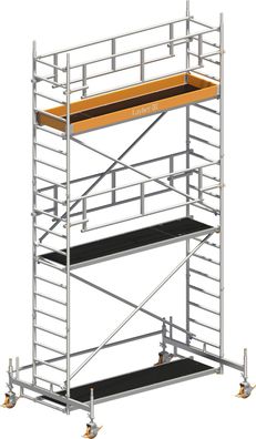 Layher Rollgeruest Uni Standard P2 Safety Plus mit Doppelgelaender 6,35m AH