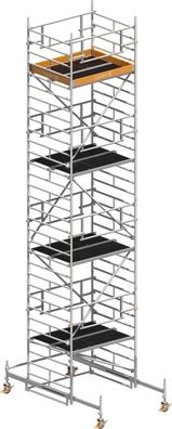 Layher Rollgeruest Uni Kompakt P2 Safety Plus mit Doppelgelaender 9,38m AH