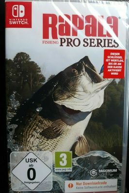 NEU Nintendo Switch Game Rapala Fishing Pro Series Download Code in Hülle Angeln