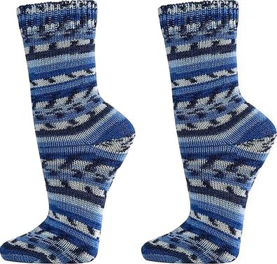 SOCKS PUR Wollsocken, aus 70% Wolle „wie von Oma gestrickt“ 2 Paar