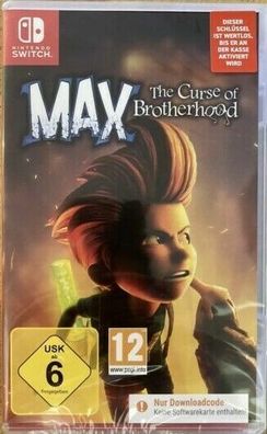 NEU für Nintendo Switch Max The Curse of Brotherhood Spiel Game Key Code Email