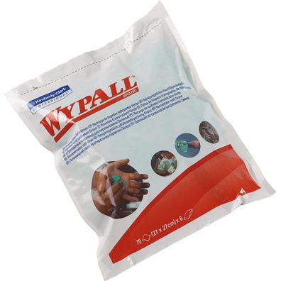 WYPALL Reinigungstuch 7776 Nachfüll 1-lagig 27x27cm grün 75 St./Pack