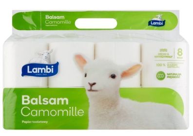 Lambi Kamille Balsam Toilettenpapier, 8 Rollen