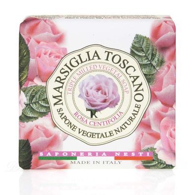 Saponeria Nesti Marsiglia Toscano Rosa Centifolia Pflanzliche Seife 200 g