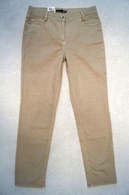 Gardeur Inga Damen Jeans Straight Gr. 36 L30 beige Stretch NEU