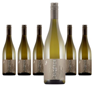 6 x Landerer Leiselheimer Chardonnay Qualitätswein trocken "Schwarze Erde" – 2023