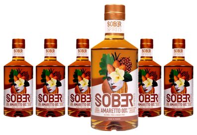 6 x Sober Spirits Amaretto 0.0% alkoholfrei