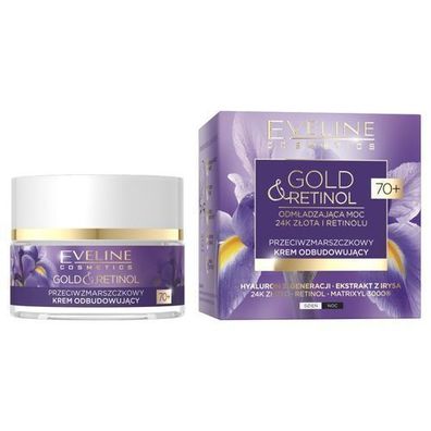 Eveline Anti-Falten Aufbaucreme Gold&Retinol, 50ml