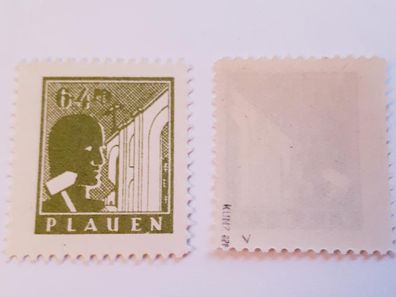 Deutsche Lokalausgabe Plauen 1945 Mi. Nr.2v 3v und 5y geprüft