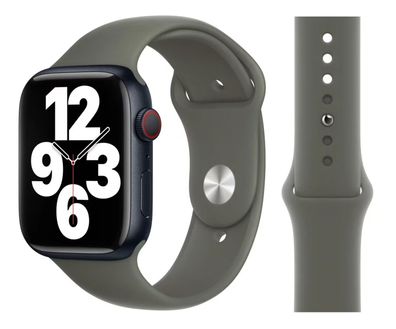 Original Apple Sport Armband M/L 42/44/45mm MR2T3ZM/A Olive Sehr Gut