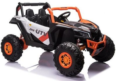 Elektro Kinderauto Buggy 4x4 UTV-MX Orange 24V, VA Reifen, edersitz, 2Sitzer