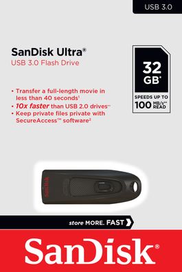 SanDisk Ultra USB-Stick – Schneller Datenstick mit USB 3.0 Technologie