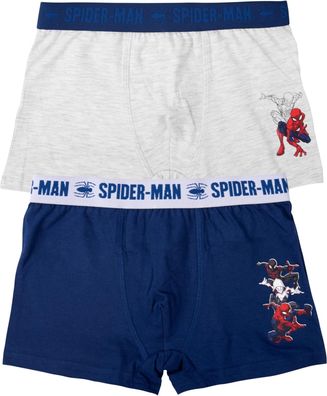 Marvel Spider-Man Boxershorts für Jungen - Kinder Unterwäsche Unterhose Boxer