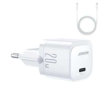 Wandladegerät - USB C 20W PD Mini-Ladegerät mit USB-C-Kabel kompatibel mit iPhone