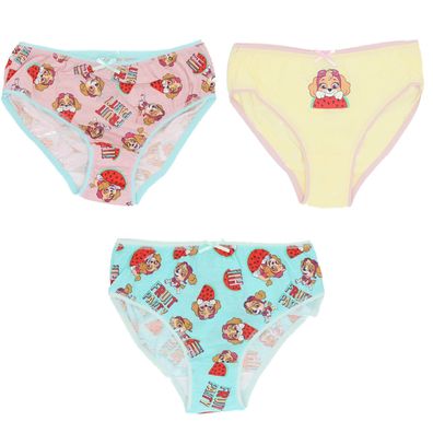 Paw Patrol Mädchen Slips – 3er Pack Unterwäsche aus reiner Baumwolle