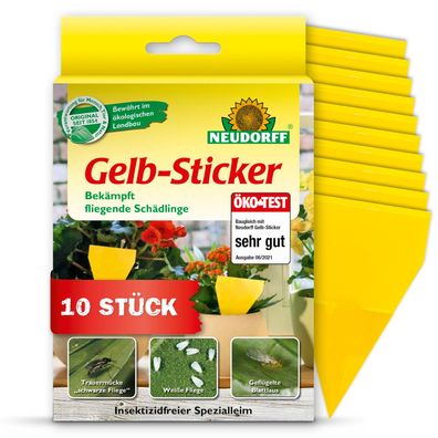 Neudorff Gelb-Sticker - 10 Stück