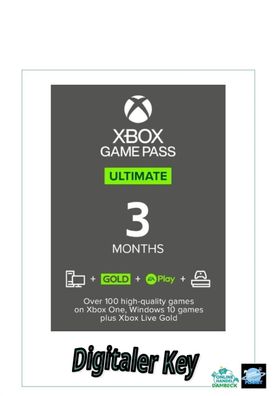 Xbox Game Pass Ultimate - EU XBOX One / Series X|S / Windows 10 CD Key 3 Monate