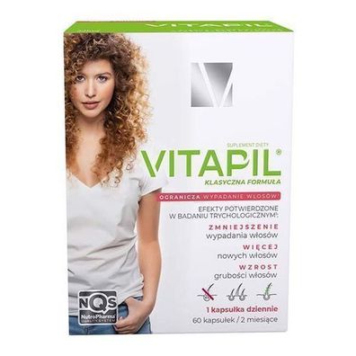 Vitapil mit Biotin - 60 Tabletten - Haar, Haut & Nägel