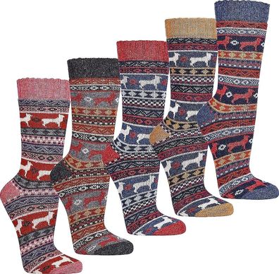 SOCKS PUR Hygge-Socken „Peru“ mit Merino- und Alpakawolle für Damen und Herren 2 Paar