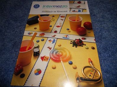 Coats Intermezzo Tischbänder im Kreuzstich -Stickvorlage / Zählmuster