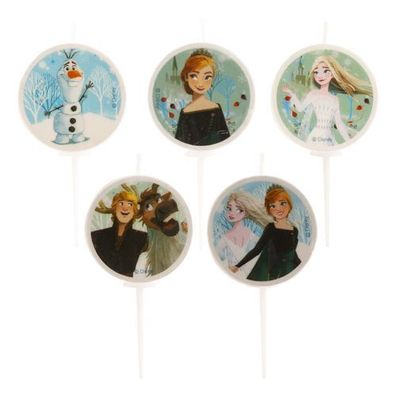 Frozen Geburtstagskerzen Set mit Elsa, Anna & Olaf