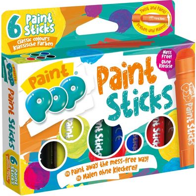 Paint Pop Paint Sticks 6-Pack (klassische Farben)