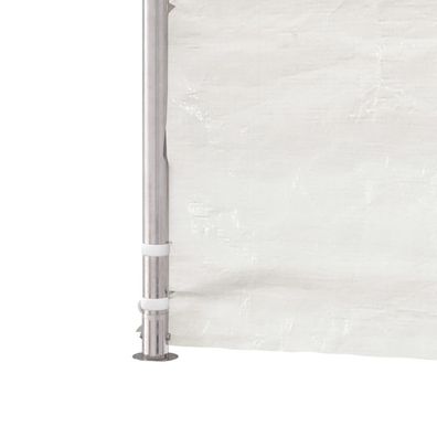 Pavillon mit Dach Weiß 8,92x2,28x2,69 m Polyethylen