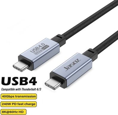 USB4 Typ-C auf C Kabel 240W Ladekabel Schnellladekabel Datenkabel Thunderbolt