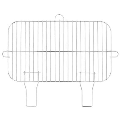 Holzkohlegrill mit Rädern Schwarz Stahl