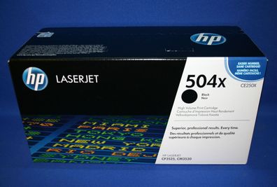 HP CE250X HP504X Toner Schwarz CP3525 / CM3530 -A