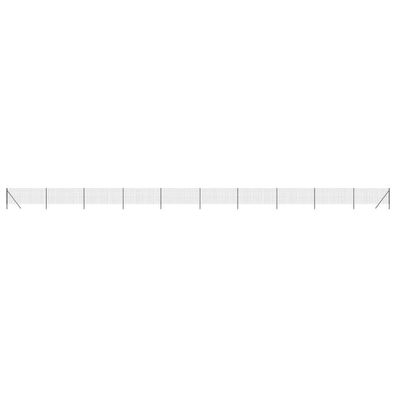 Maschendrahtzaun Anthrazit 1,1x25 m Verzinkter Stahl
