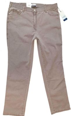 Raphaela by BRAX Rosa Royal Damen Jeans Hose Gr. 46 L32 grau-taupe NEU