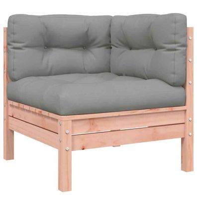 Gartensofa mit Kissen und Hocker 2-Sitzer