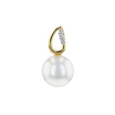 Luna-Pearls - HS1226 - Anhänger - 750 Gelbgold - Brillant H/SI 0,03 ct