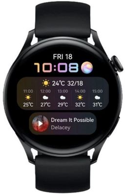 Huawei Watch 3 Active Smartwatch Black - Neuwertiger Zustand ohne Vertrag