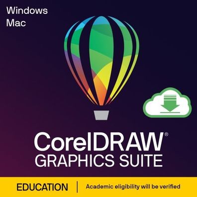 EDU - CorelDRAW Graphics Suite 2025 / 1 PC / Dauerlizenz / Schulversion / ESD