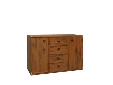 Kommode mit Schubladen Indiana - Schubladenschrank - Sideboard - Braun