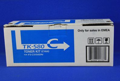 Kyocera TK-580C Toner Cyan FS-C5150 1T02KTCNL0 -A