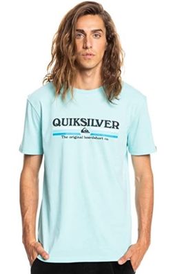 Quiksilver T-Shirt Lined Up hellblau