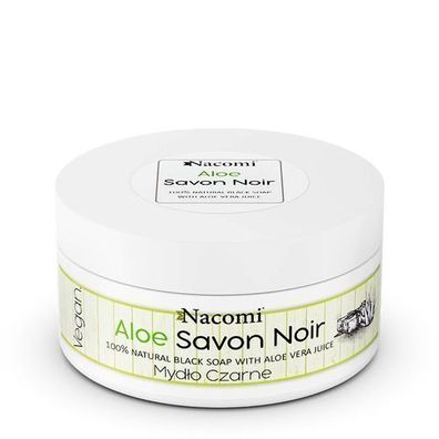 Nacomi Schwarze Seife mit Aloe-Saft, 125g